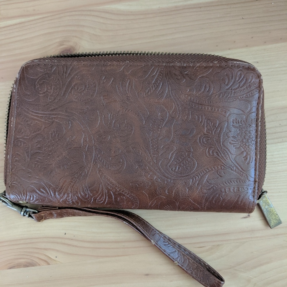 Faux leather wallet
